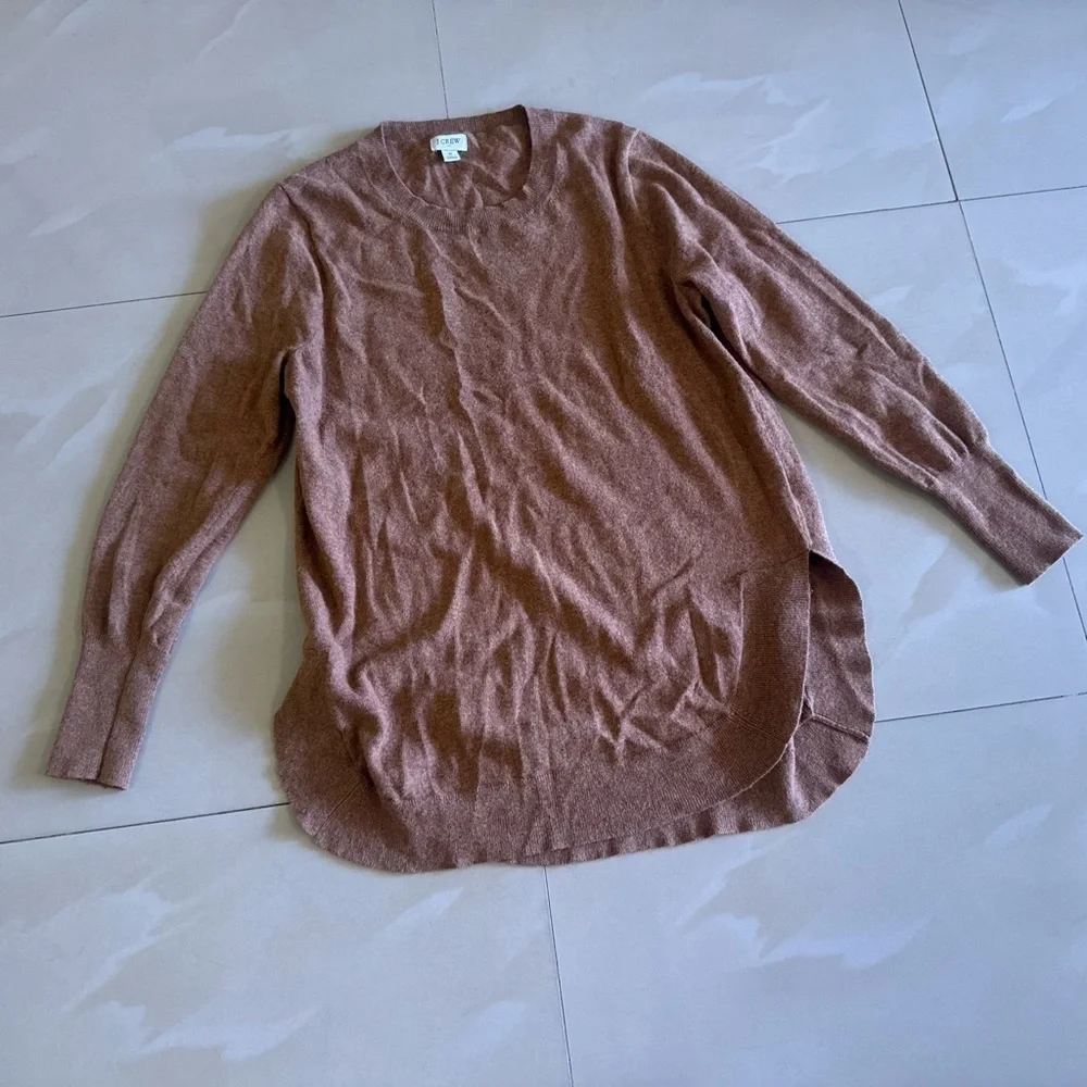 J. Crew Women's Tan Crew Neck Sweater
